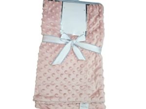 Couverture plaid a bulle rose gold