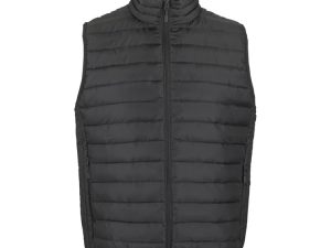 Doudoune sans manche homme gris charbon