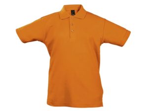 Polo enfant orange