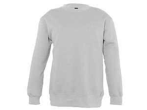 Sweat shirt enfant gris chiné